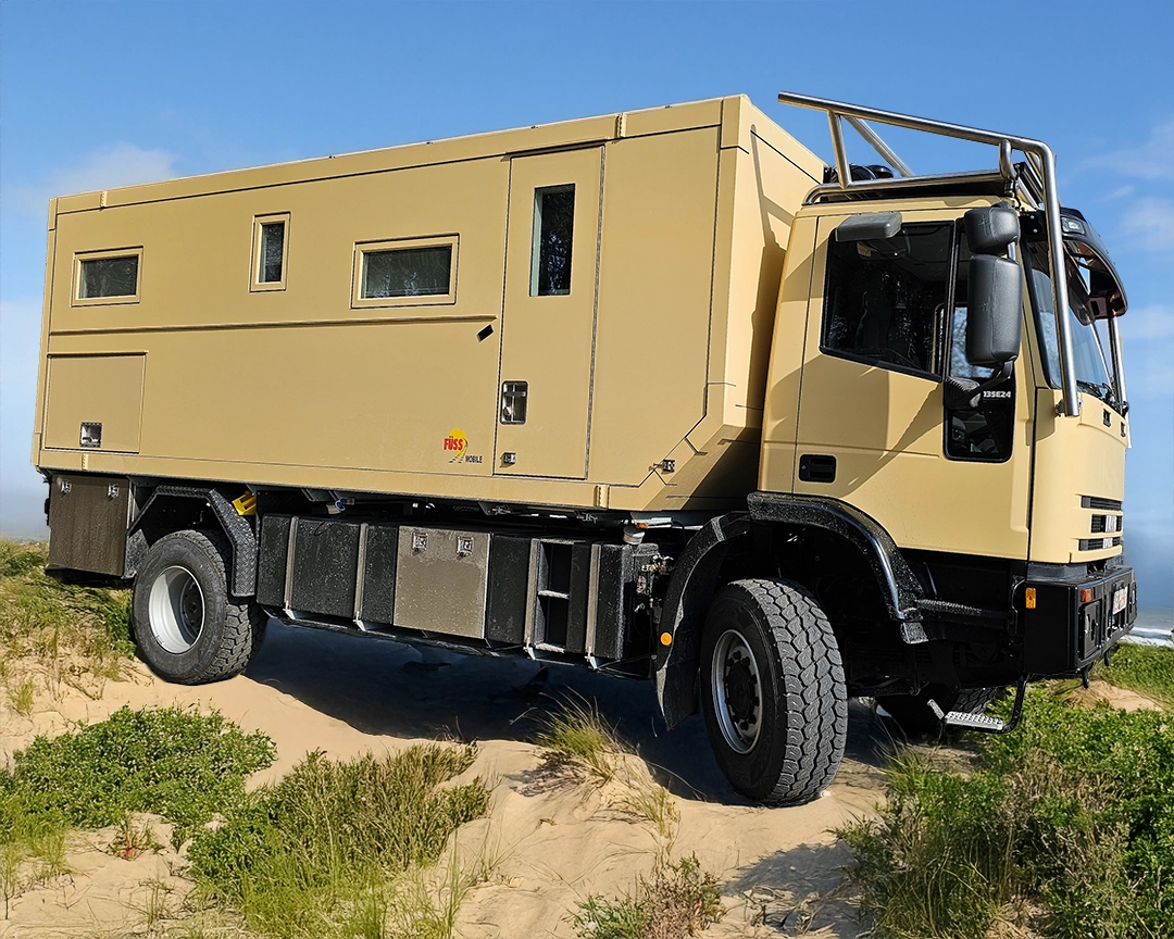 Expeditionsmobile Kabinenbau mit Fenster, Klappen, Türen
